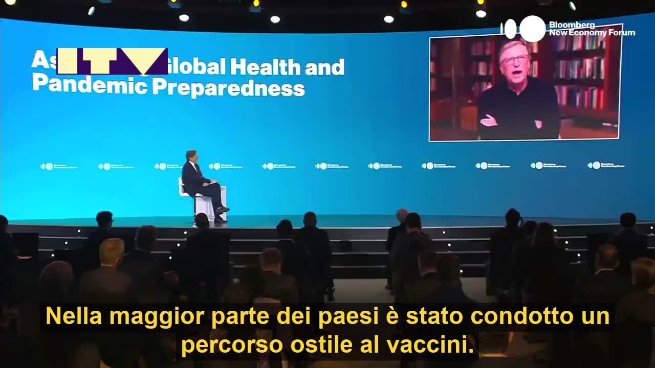 QUESTA NON È SOLO LA CHIARA AMMISSIONE CHE IL PROGETTO È FALLITO MA ANCHE CHE LA MAGGIORANZA SCHIACCIANTE DEL MONDO NON SI È VACCINATA E NON LO FARÀ!!! Parla BILL GATES.