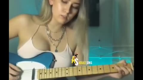 Guitar playing girl.