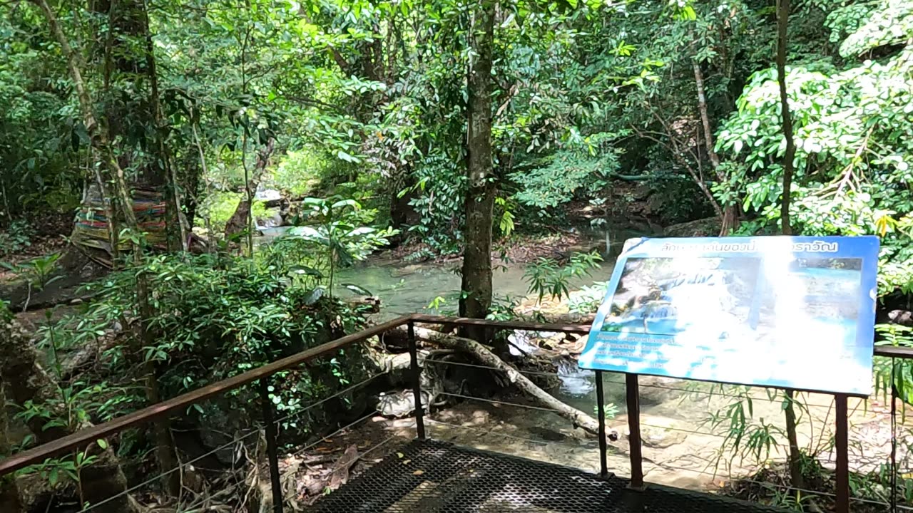 Erawan Falls Trail Thailand