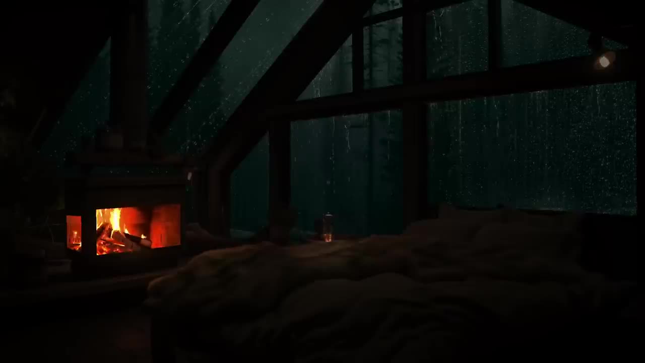 Deserted Forest And Rain Sound