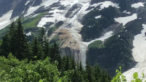 Avalanche Rumbles Through Valley