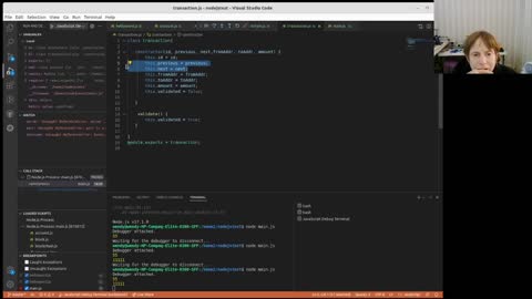 NodeJS/PoS - Initial look at classes