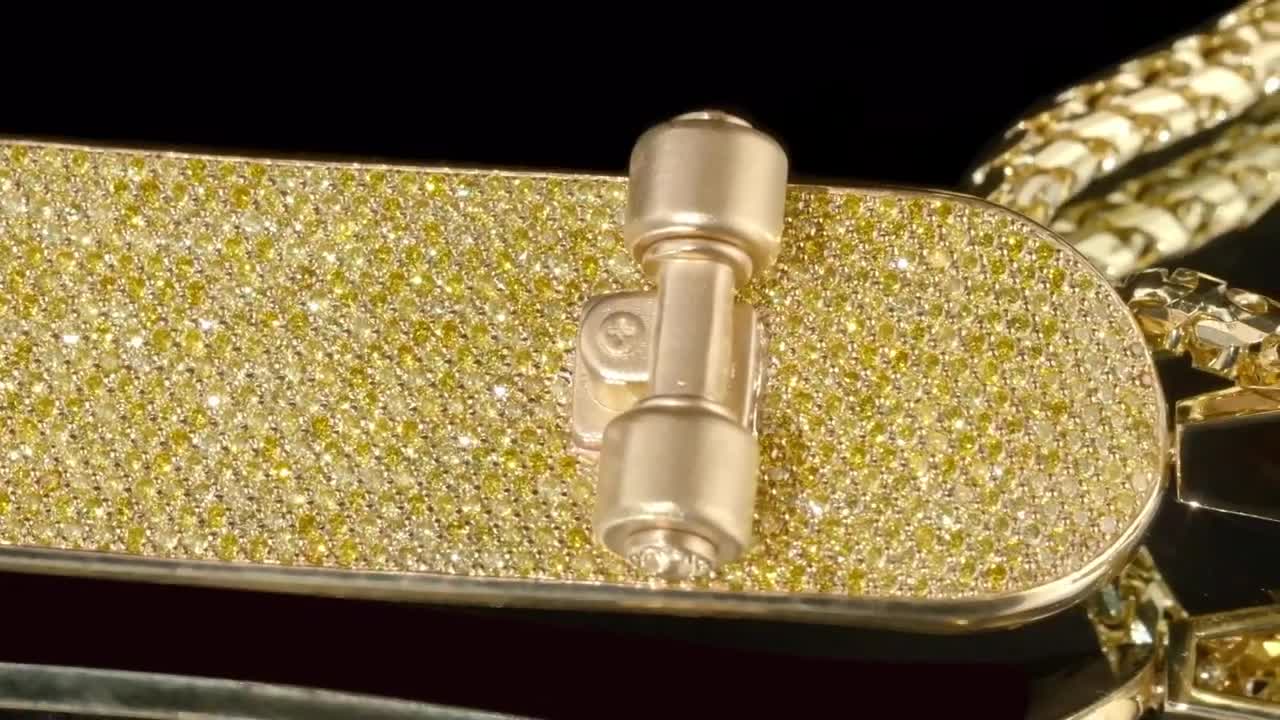 The Jacob & Co. Customized Skateboard for Virgil Abloh