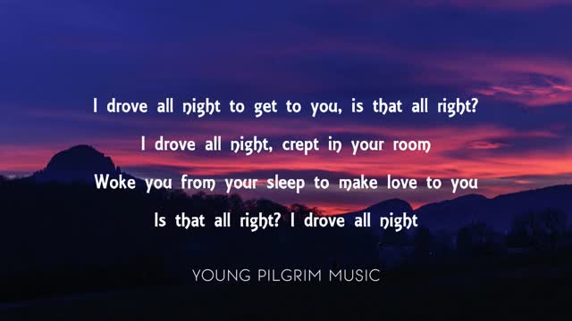 I drove all night roy orbison