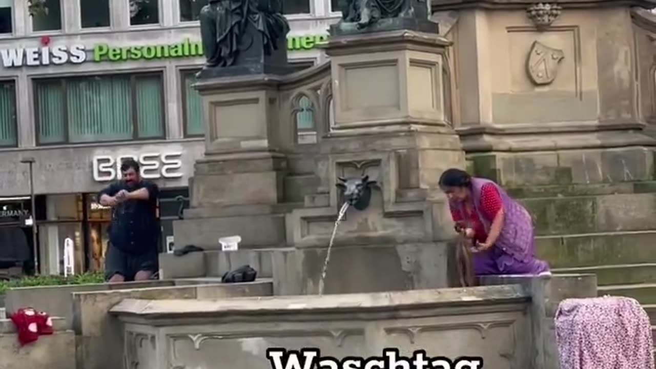 The 227-year-old Gutenberg monument in Frankfurt. It commemorated the