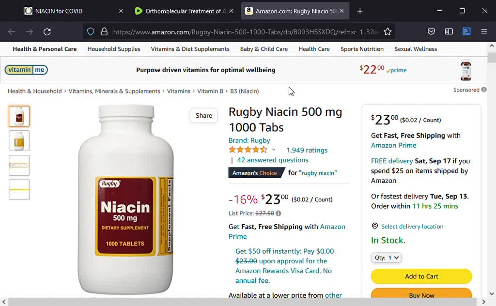 Preventing and Treating Long Haul Covid-19 and Vaccine Injuries with Vitamin B3 (Niacin)