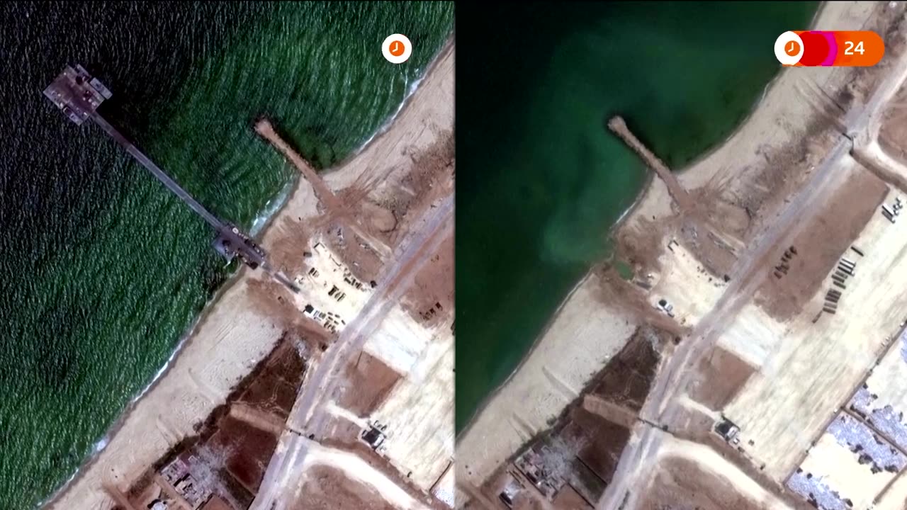 Gaza's US Aid Pier has been removed, satellite images show