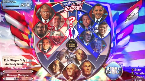 Presidential Beatdown! - gameplay Political Fighting game