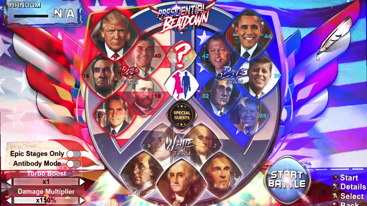 Presidential Beatdown! - gameplay Political Fighting game