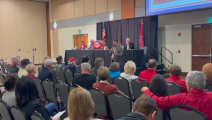 Jason speaking to the Arkansas GOP Winter Meeting