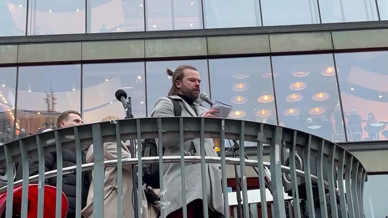 Nils Littorins tal på demonstrationen mot vaccinpass