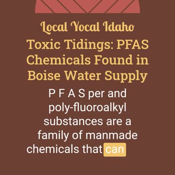 Toxic Tidings: PFAS Chemicals Found in Boise Water Supply