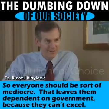 Dr. Russell Blaylock’s Views on The Chemical Dumbing Down of Society.