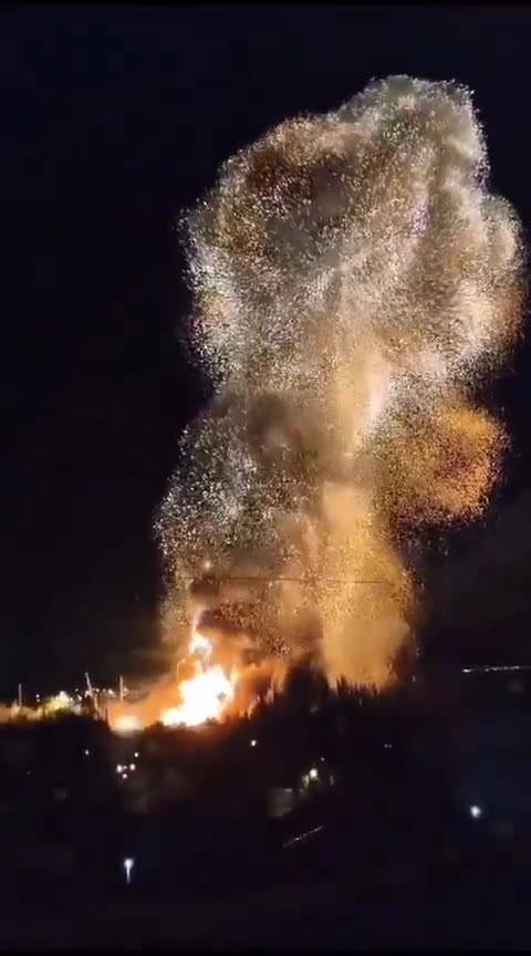 Massive Fireball Marks The End Of A Russian Ship After Ukrainian Missile Attack