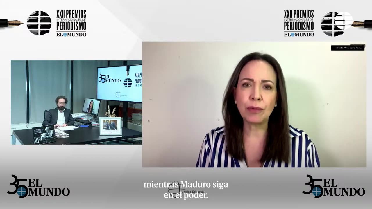 María Corina Machado: "Necesitamos que España reconozca a Edmundo González como presidente electo"