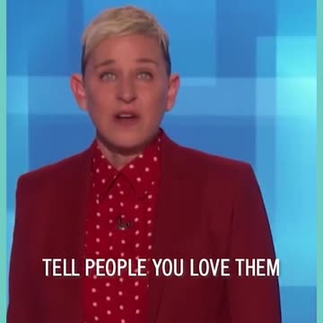 Ellen Degeneres - Life is short - Motivational
