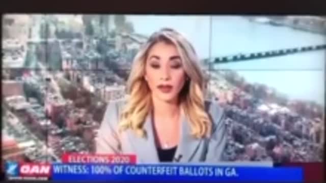 Counterfeit voter ballots exposed by watermarks