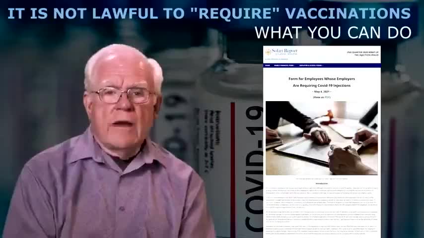 It is not lawful to “require ”vaccination.What you can do…”？