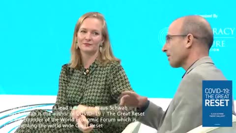 Klaus Schwab and his lapdog Harari on control of human species