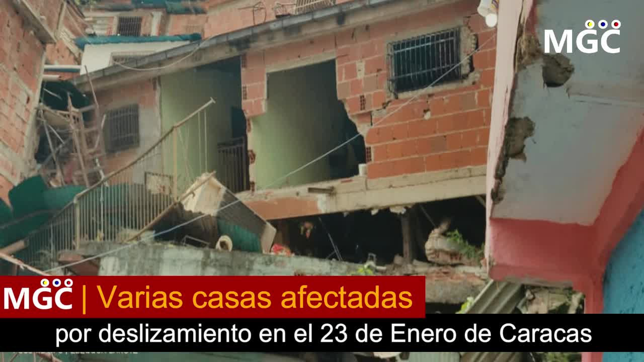 🚨ÚLTIMA HORA🔥Varias casas afectadas por deslizamiento en el 23 de Enero de Caracas