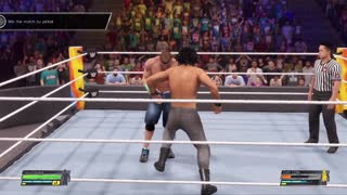 wwe2k22 myrise walkthrough 114, Vs the John cena