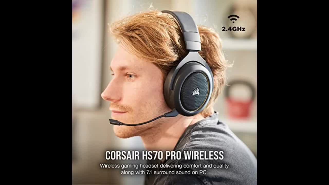 Review: Corsair HS70 Pro Wireless Se Gaming Headset, Cream (Renewed)