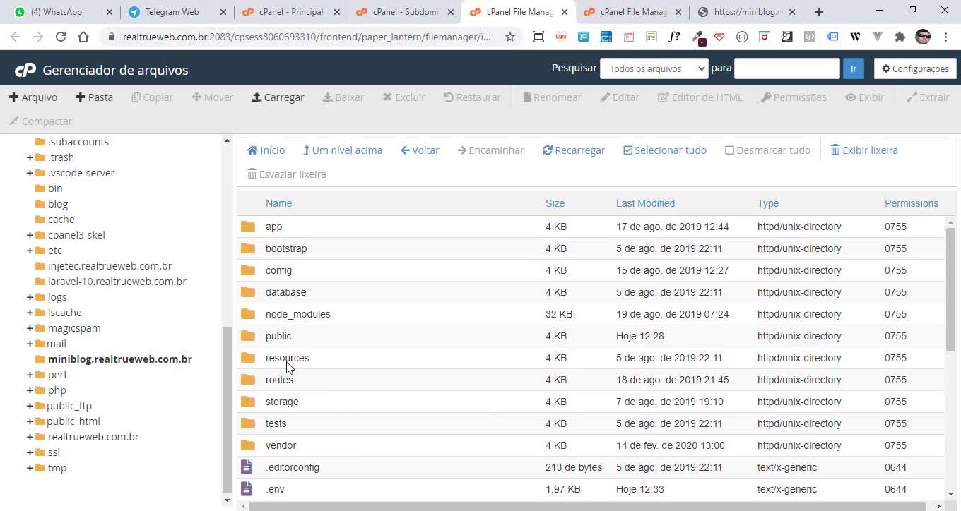 Deploy Laravel in host shared using cpanel