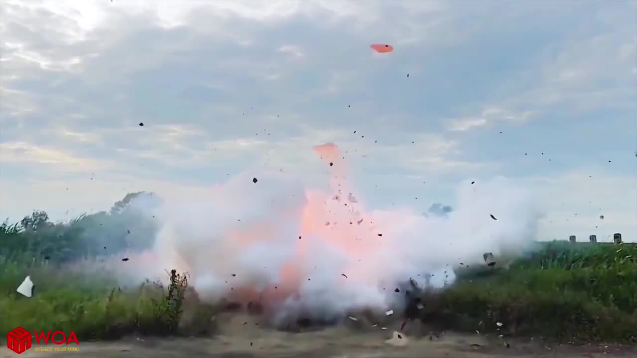 This is a very crazy experiment, detonating a bomb