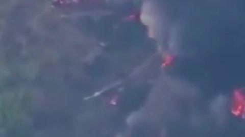 Explosions And Fire In The Ukraine-Russia War