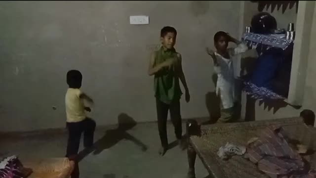 Indian village children dancing