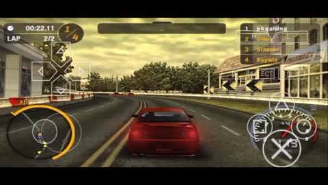 Car racing game play