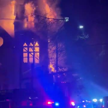 Trans person burns 117 year old church on Trans Day of Visibility in Portland