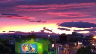 Sunset and Ferris wheel