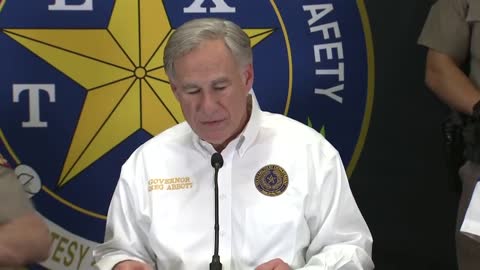 Texas Gov. Greg Abbott holds a press conference on the state's border security efforts