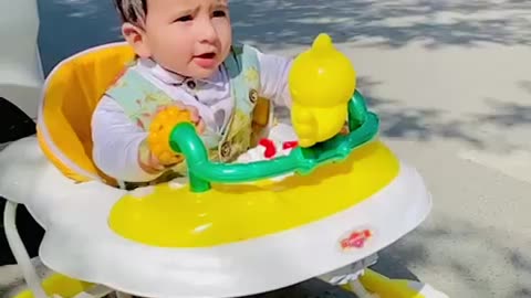 Cute baby playing| baby screaming with joy|