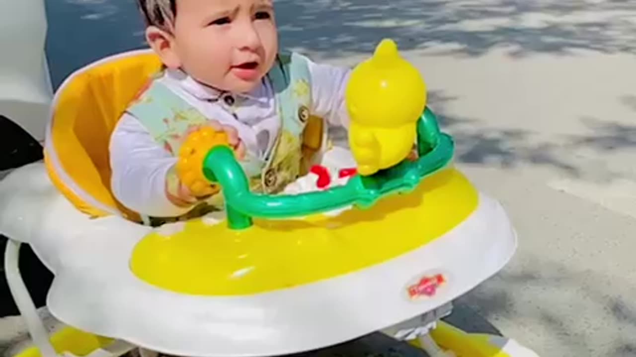 Cute baby playing| baby screaming with joy|