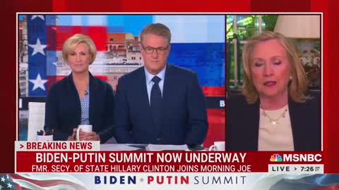 Hillary Clinton claims Vladimir Putin is scared of her.