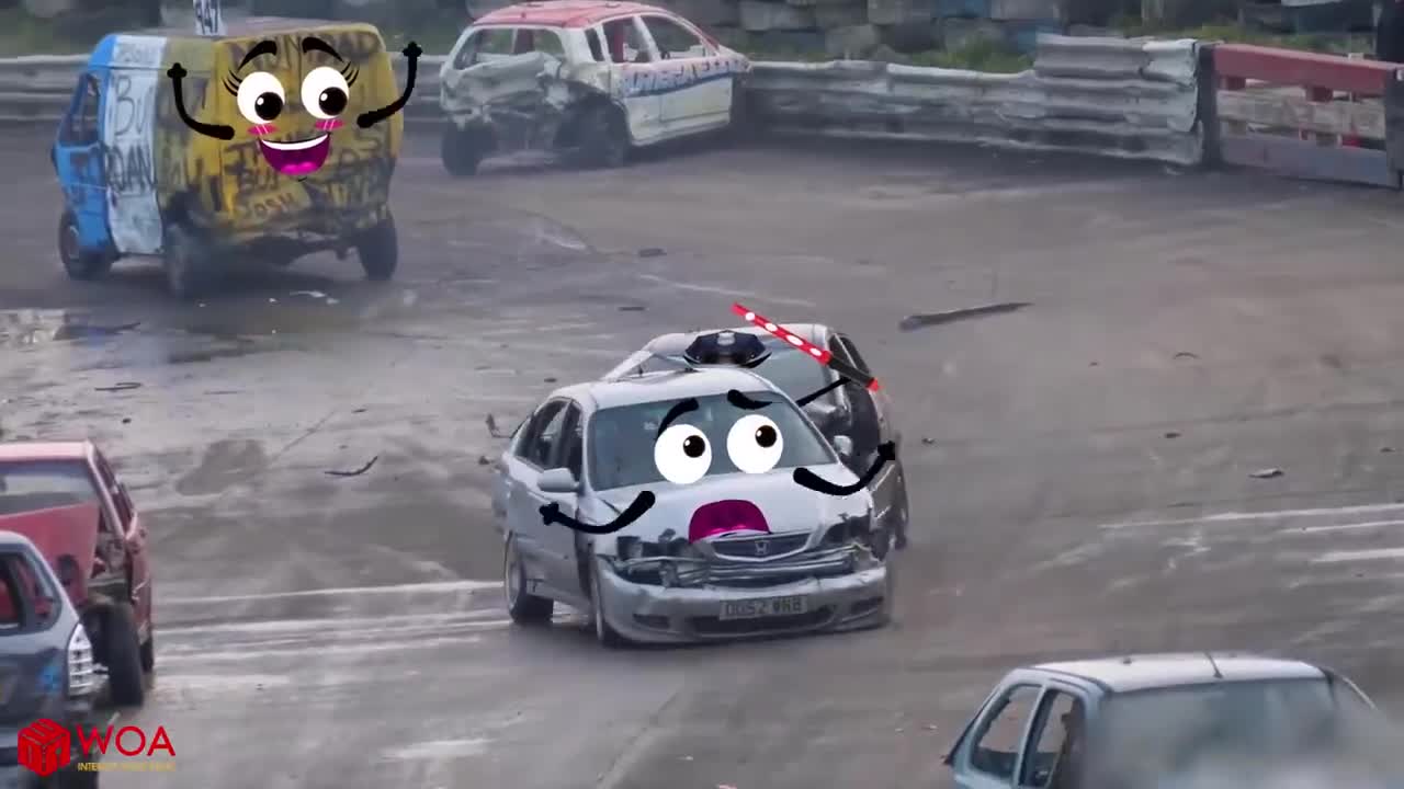 Try not to laugh - funny police car Doodle Chase Drunk Car | Woa Doodle