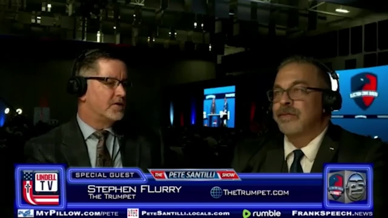 STEPHEN FLURRY JOINS PETE SANTILLI AT THE ELECTION CRIME SUMMIT DESK ON DAY 1