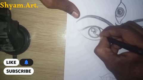 How To Draw Kali Mata Indian Art Navratri festival with music