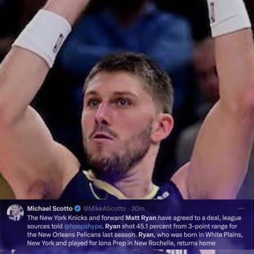 🎯 Knicks Sign Elite 3-Point Shooter Matt Ryan Ahead of Rockets Game! 🚀🏀