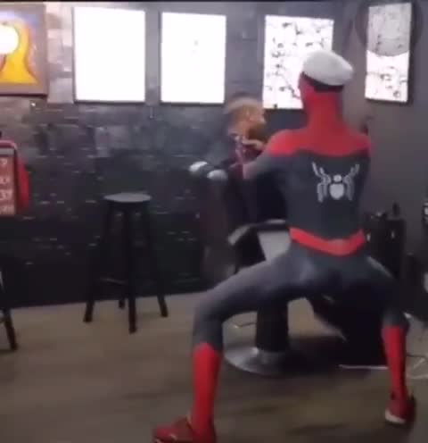 Barber spider man