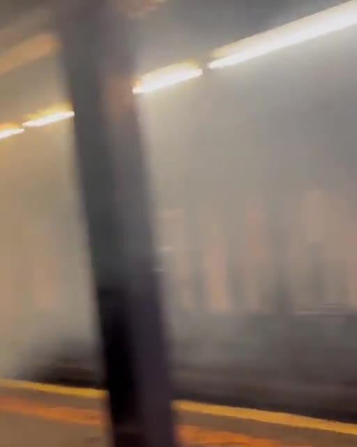 Subway hits bike left on tracks in New York City causing explosion