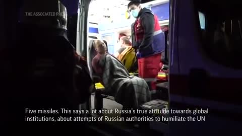 Russia Bombs Ukraine Capital During UN Visit