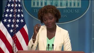 KJP: Biden turned economy back on and "intends to run in 2024"