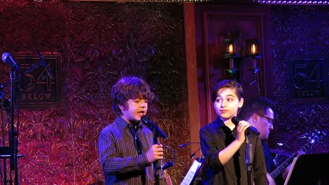 Joshua Colley and Gaten Matarazzo performerng at 54 Below, Feb 2015