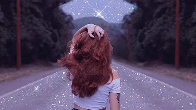 Woman Standing on Road photography idea combo HD photography