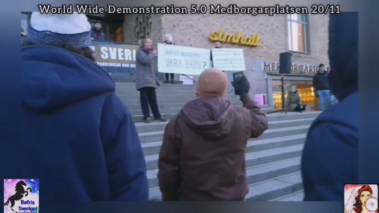 Mikael Cromsjö talar på Medborgarplatsen 20/11