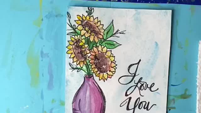 Mother's Day Flowers DIY Card