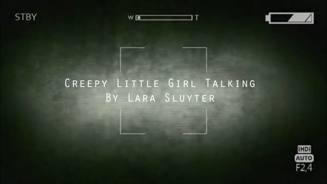 Creepy little girl talking and singing